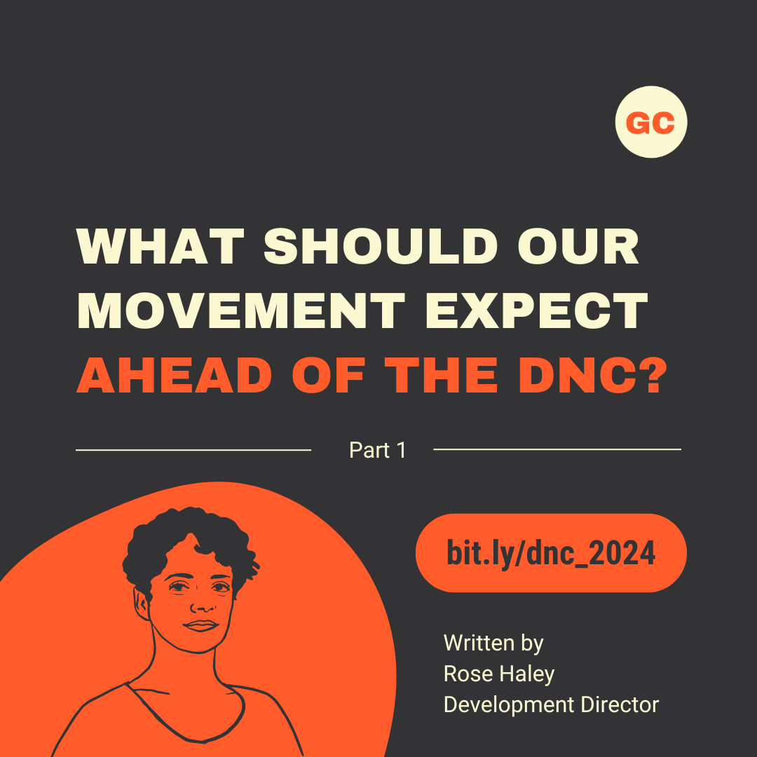 What should our movement expect ahead of the DNC? Part 1 by Rose Haley, Development Director. bit.ly/dnc_2024